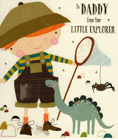 To Daddy From Your Little Explorer Father's Day Card