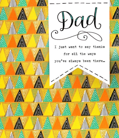 Thanks Dad Embellished Father's Day Card