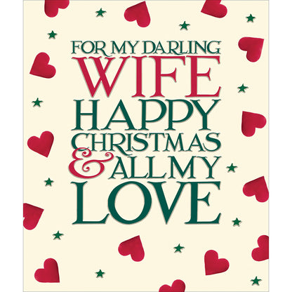 Darling Wife Emma Bridgewater Christmas Greeting Card