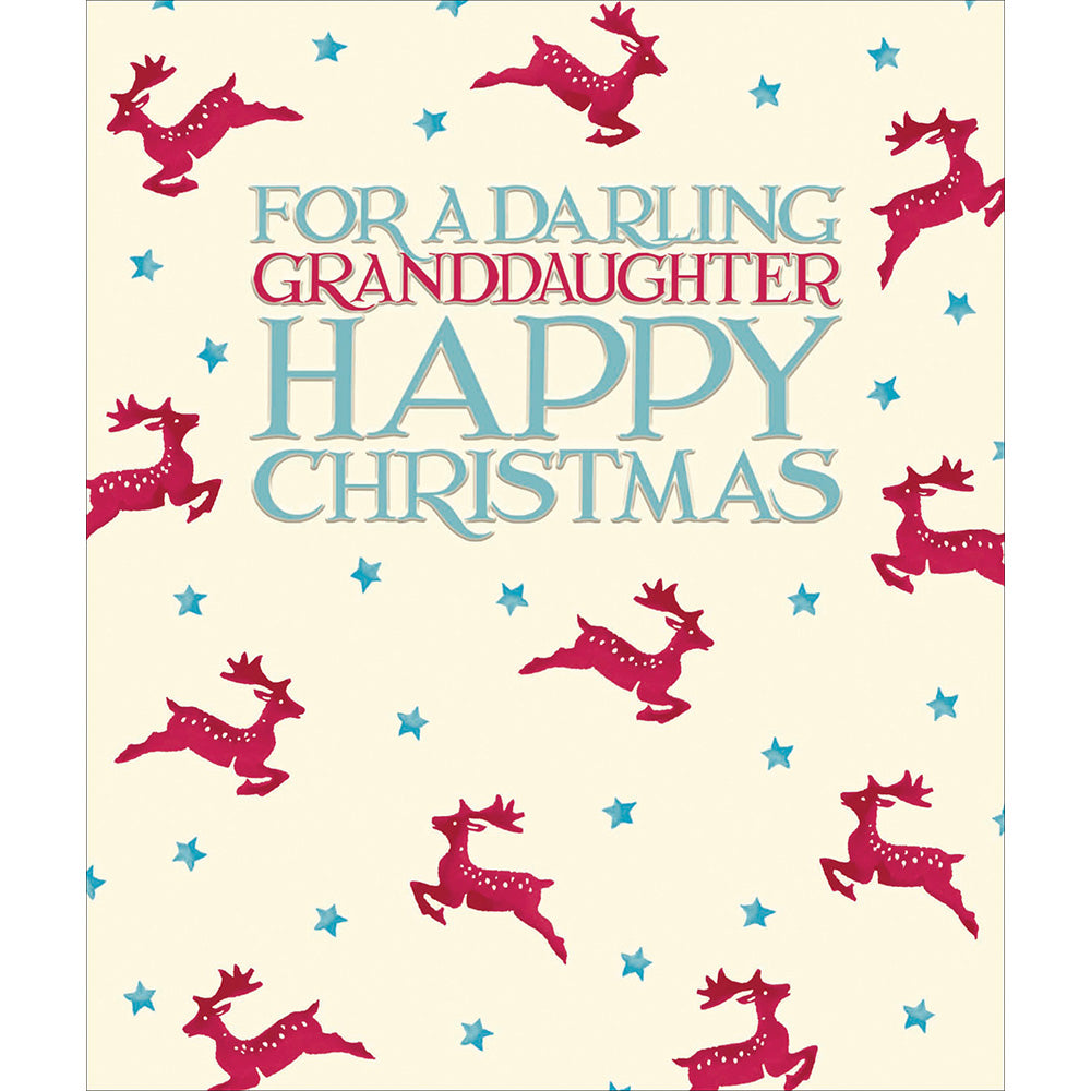 For A Darling Granddaughter Emma Bridgewater Christmas Greeting Card