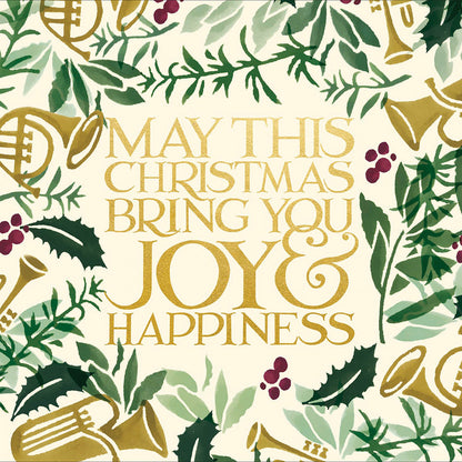 Bring You Joy & Happiness Emma Bridgewater Christmas Greeting Card