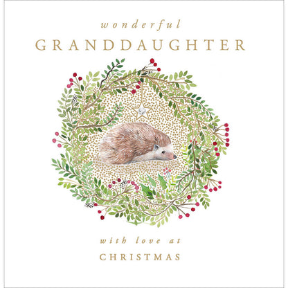 Wonderful Granddaughter Embellished & Foiled Christmas Card