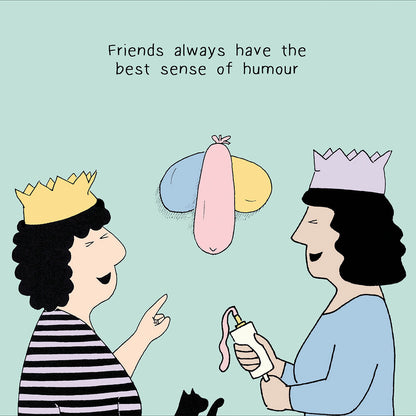 Funny Penelope & Friends Best Sense Of Humour Greeting Card