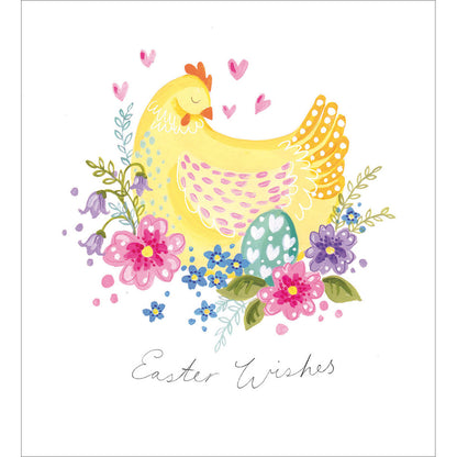 Pack of 5 Spring Chicken Happy Easter Cards