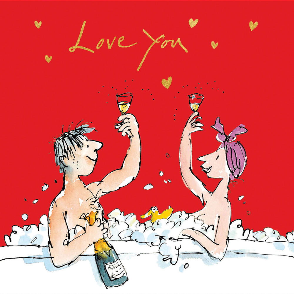 Quentin Blake Love You Cheers! Valentine's Day Card