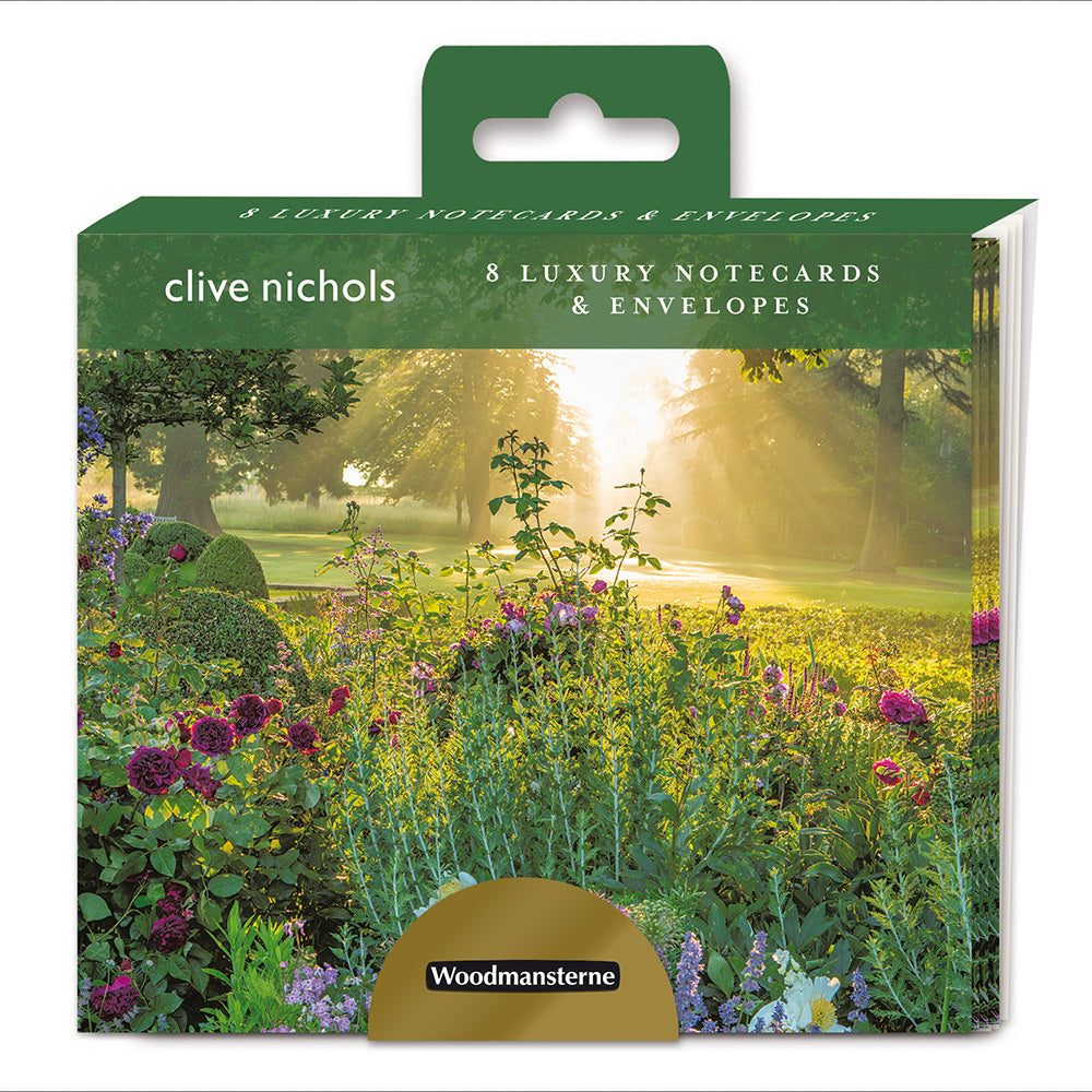 Pack Of 8 Blank Garden Photograph Luxury Notecards Cards