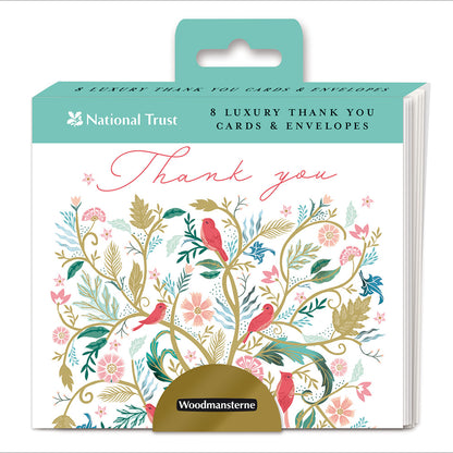 Pack Of 8 National Trust Feathered Friends Luxury Notecards