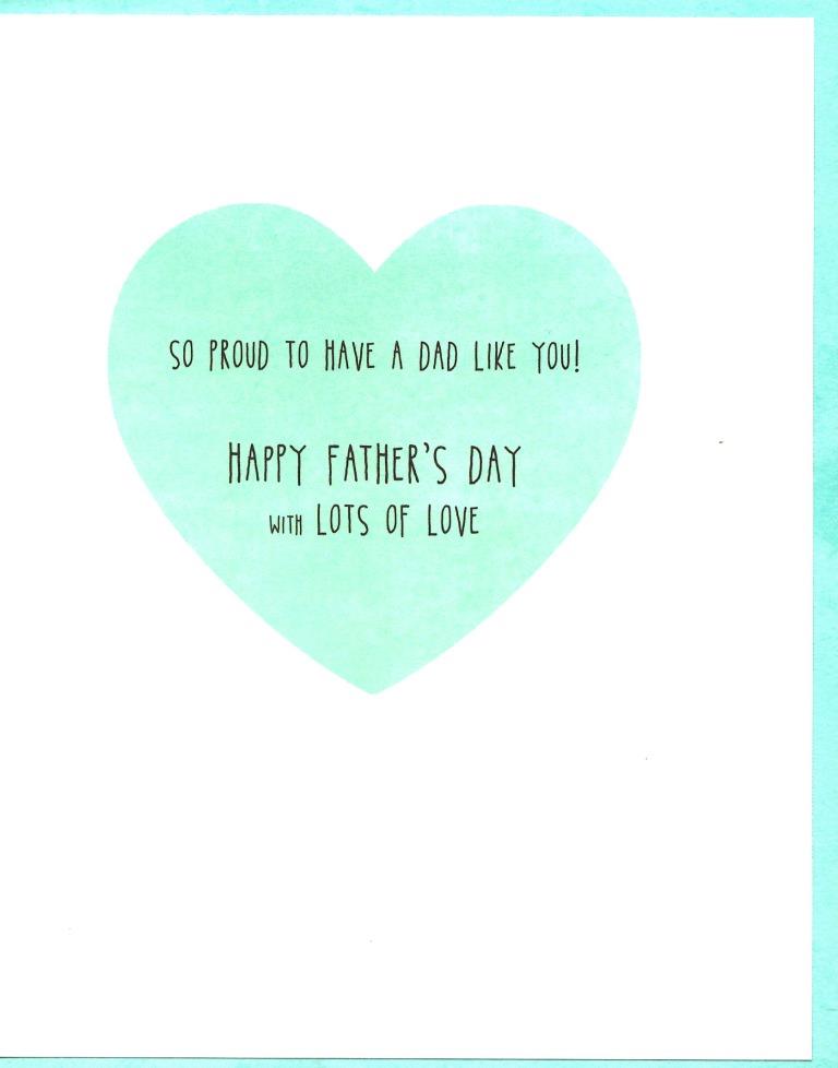 Like Dad Like Daughter Happy Father's Day Card