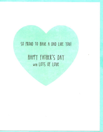 Like Dad Like Daughter Happy Father's Day Card