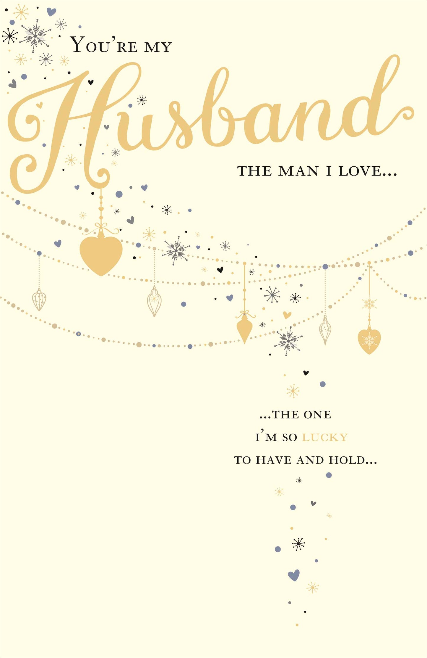 You're My Husband Traditional Christmas Greeting Card