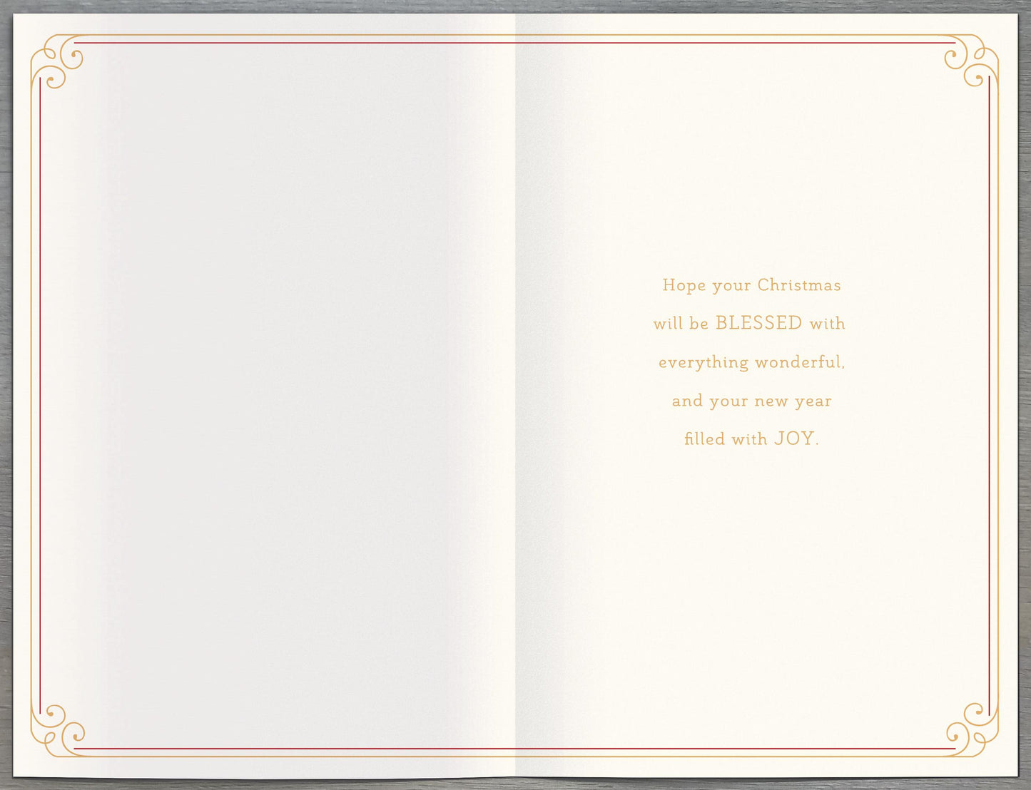 Peace, Hope & Love Traditional Christmas Greeting Card