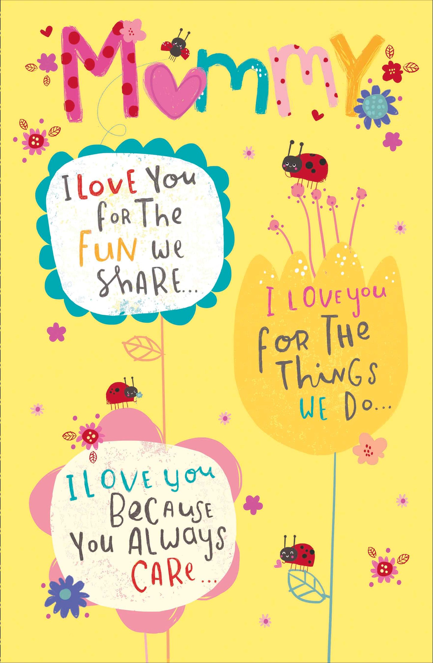 Cute Mummy I Love You Happy Mother's Day Card