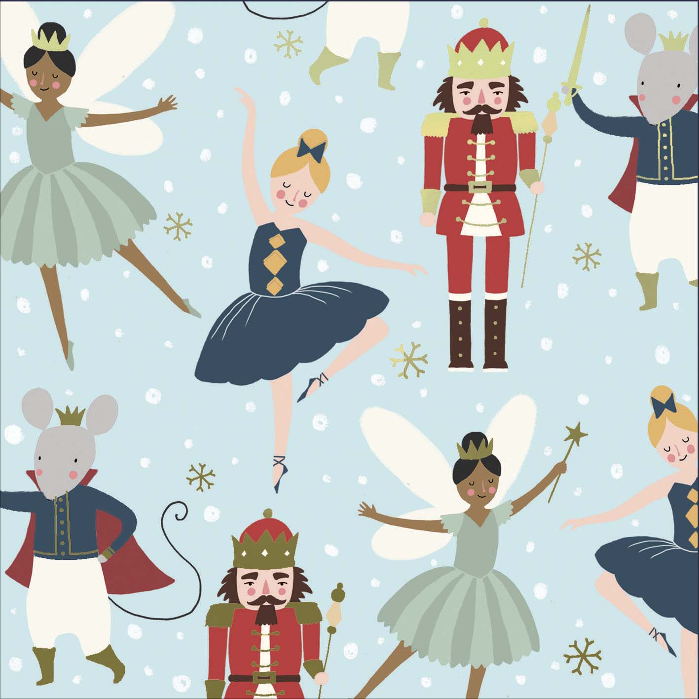 Box of 10 The Nutcracker RSPCA Charity Christmas Cards