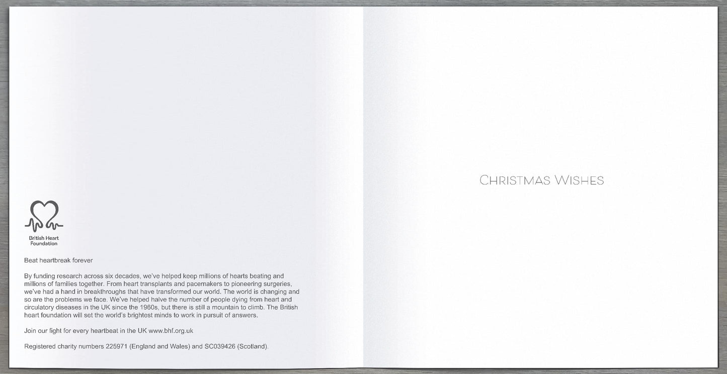 Box of 10 Stags British Heart Foundation Charity Christmas Cards