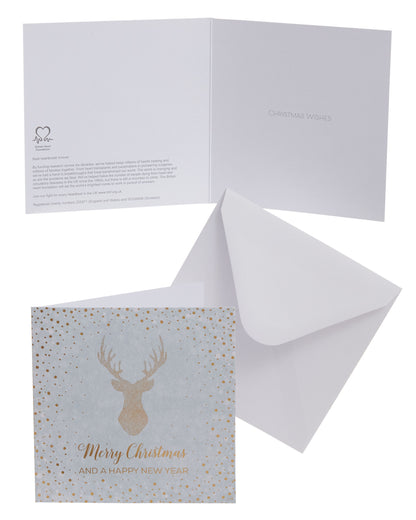 Box of 10 Stags British Heart Foundation Charity Christmas Cards