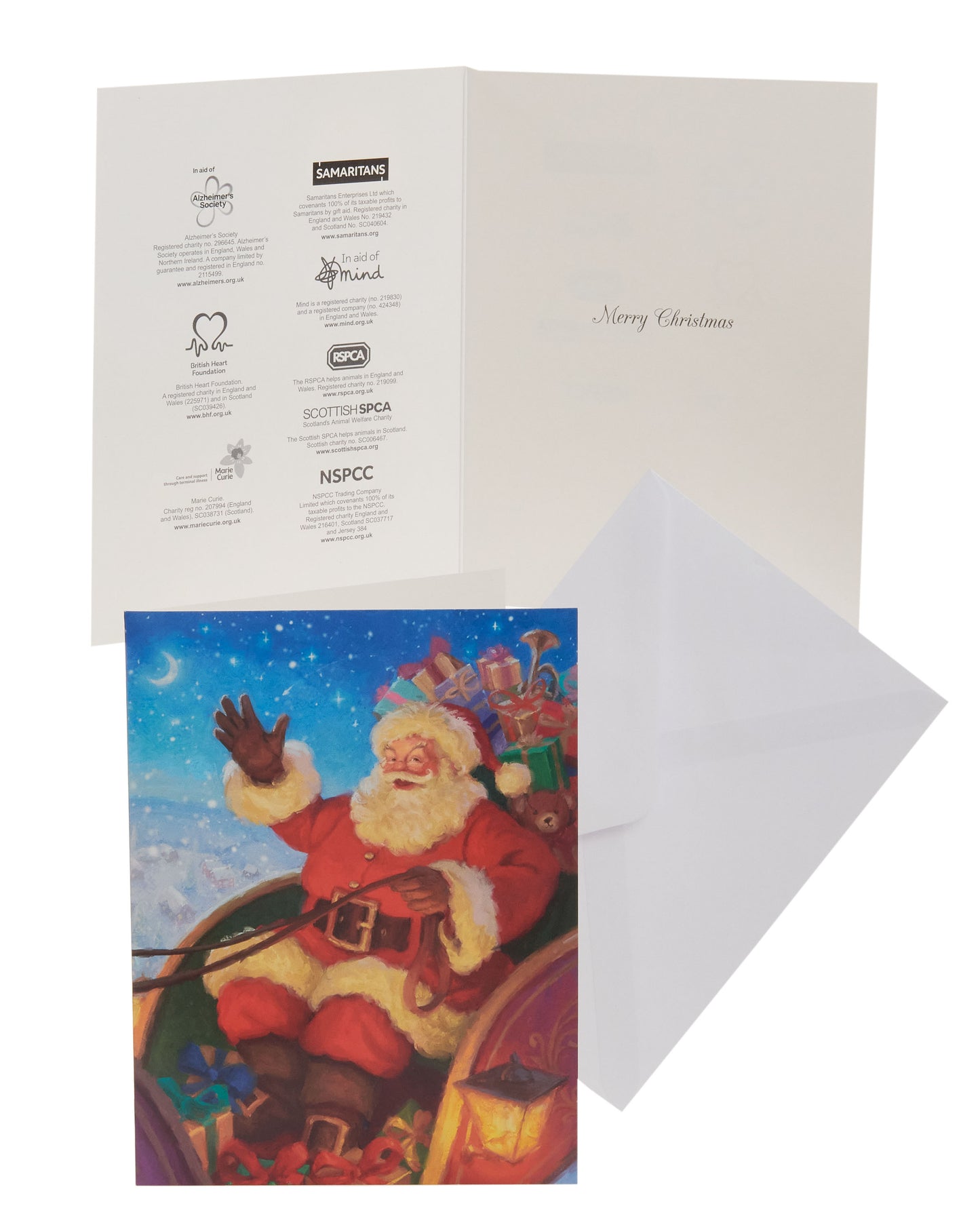 Box of 24 Assorted Festive Santa Multiple Charity Christmas Cards