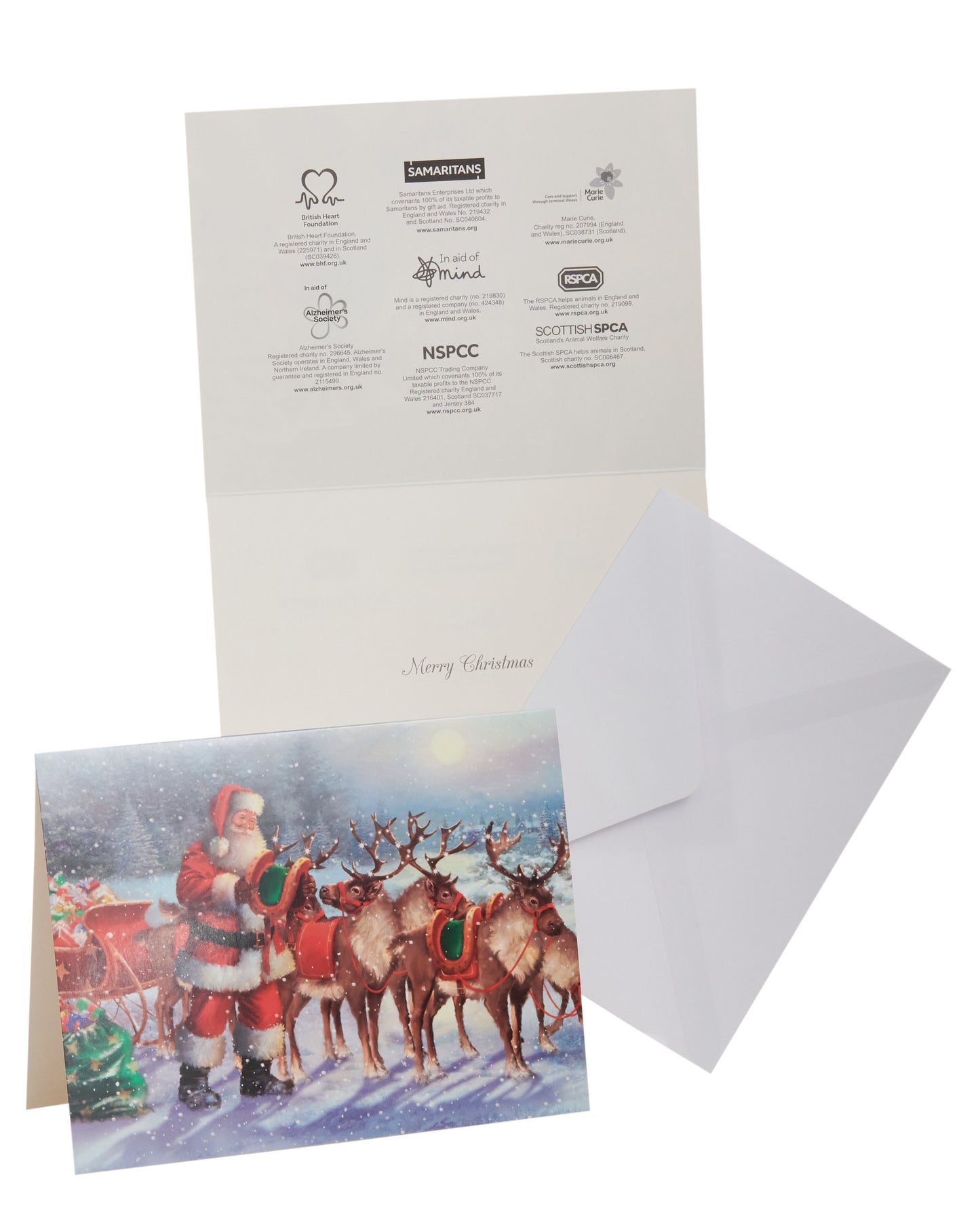 Box of 24 Assorted Festive Santa Multiple Charity Christmas Cards