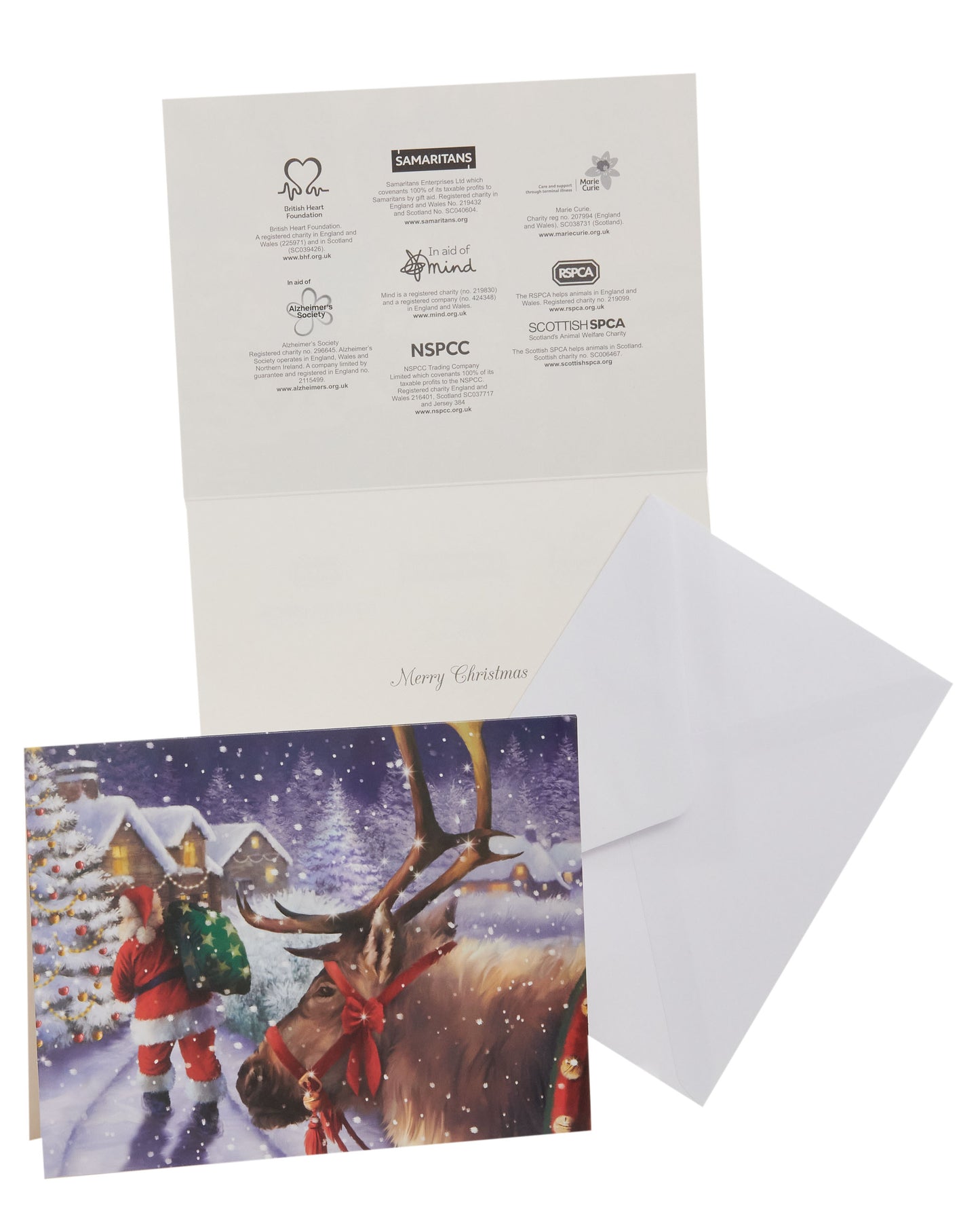 Box of 24 Assorted Festive Santa Multiple Charity Christmas Cards