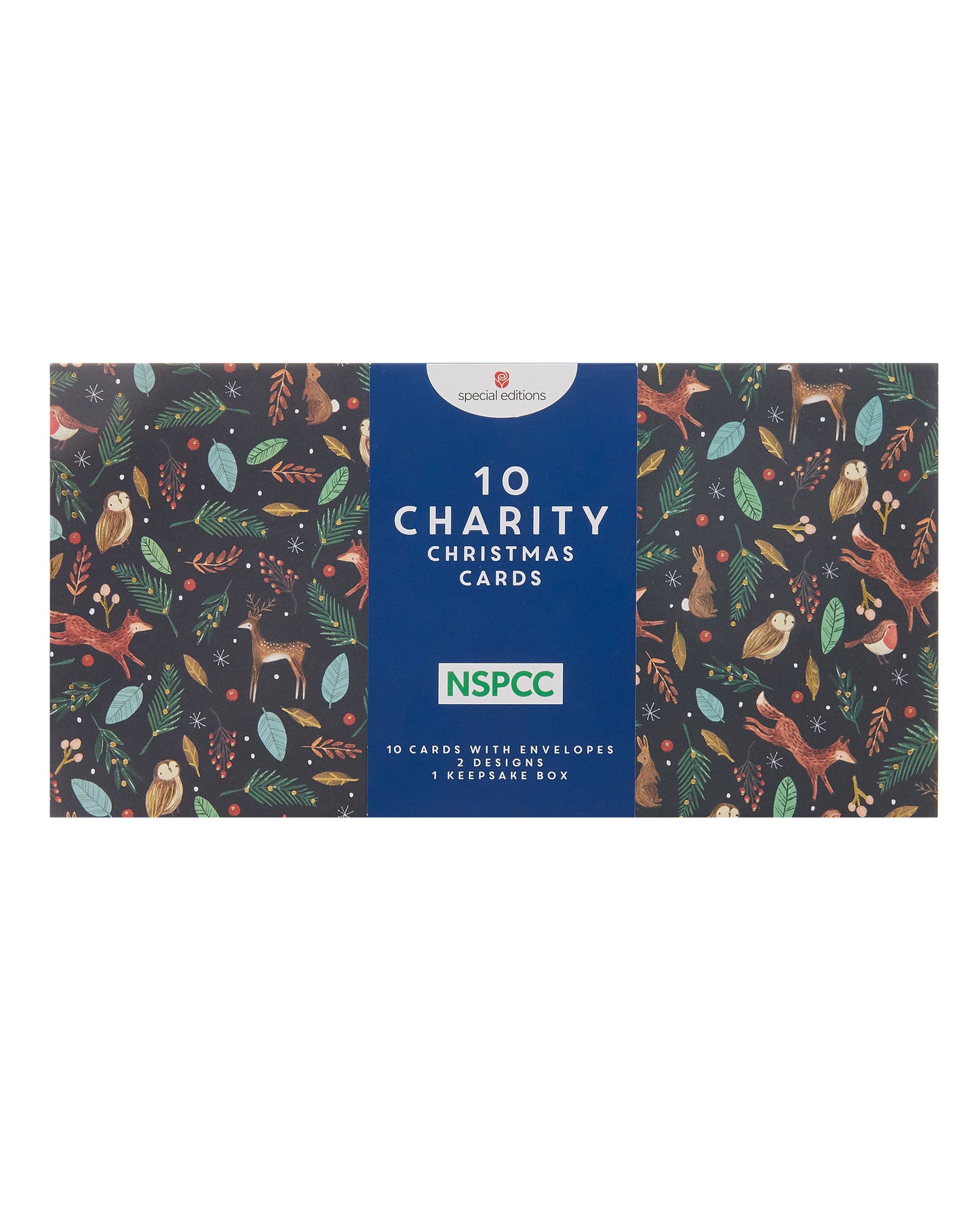 Box of 10 Winter Woodland Animals NSPCC Charity Christmas Cards