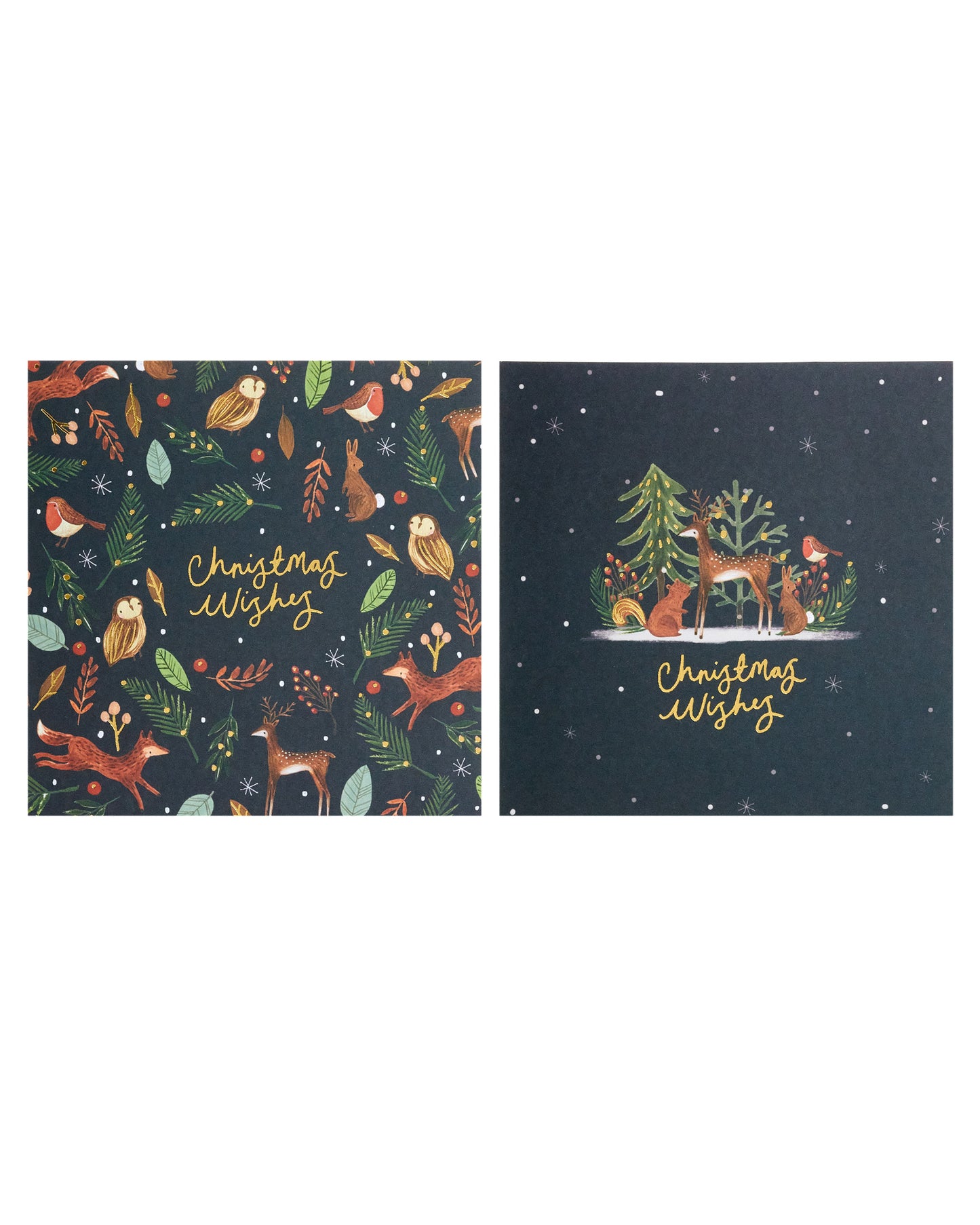 Box of 10 Winter Woodland Animals NSPCC Charity Christmas Cards