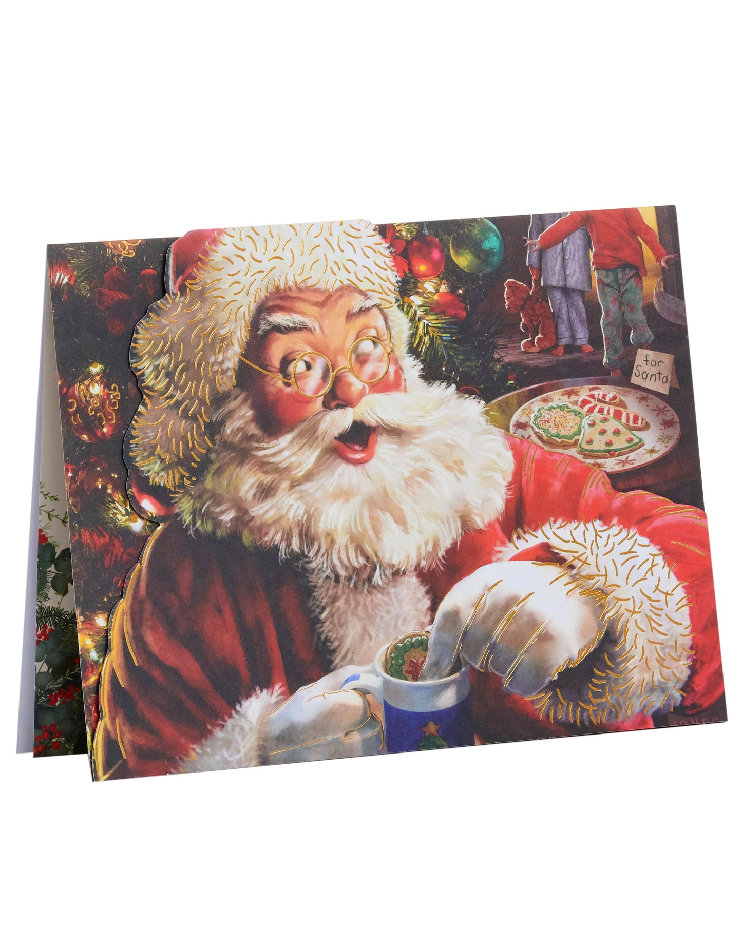 Box of 8 Santa British Heart Foundation Charity Christmas Cards