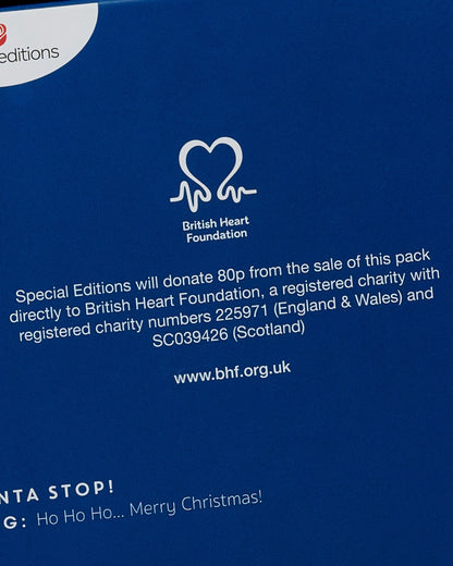 Box of 8 Santa British Heart Foundation Charity Christmas Cards
