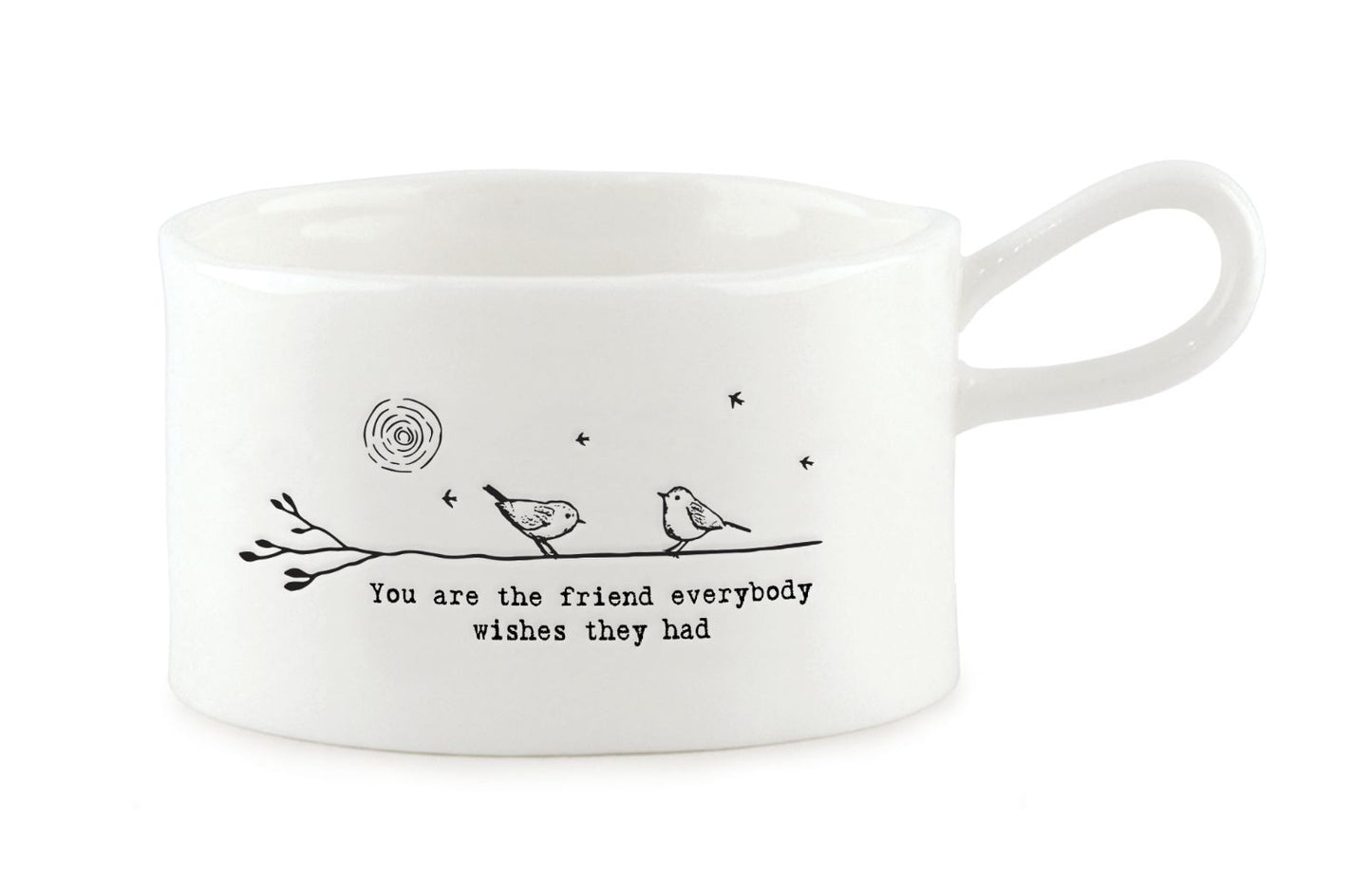 East Of India Friend Everybody Wishes They Had Candle In A Tin Inside Handled Candle Holder