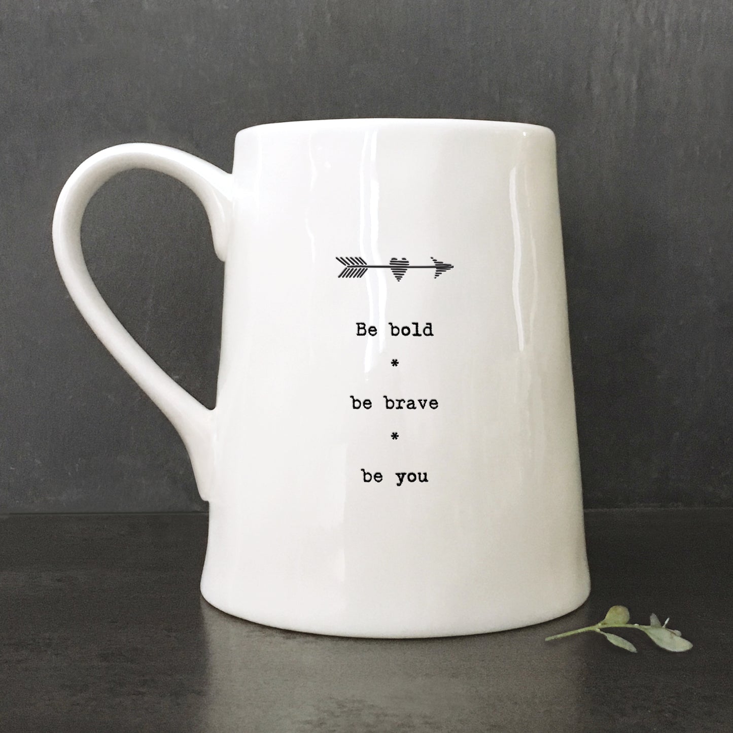 East Of India Be Bold Be You Porcelain Mug In A Gift Box