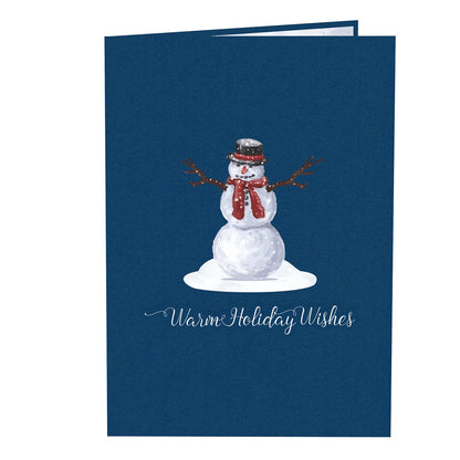 Holiday Wishes Laser Cut Pop Up Christmas Card