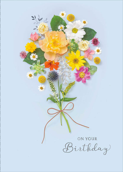 On Your Birthday Floral Birthday Greeting Card