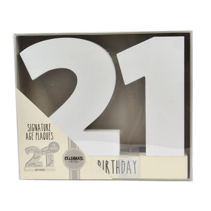 Age 21 Signature Block 21st Birthday Pen Included
