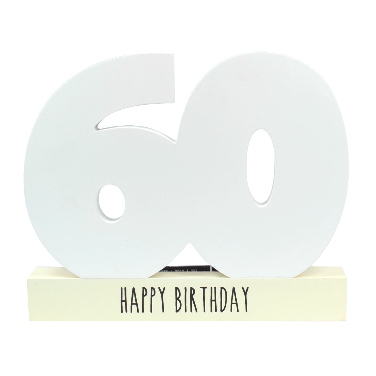Age 60 Signature Block 60th Birthday Pen Included