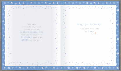 Boofle Brilliant Boy 3rd Birthday Greeting Card