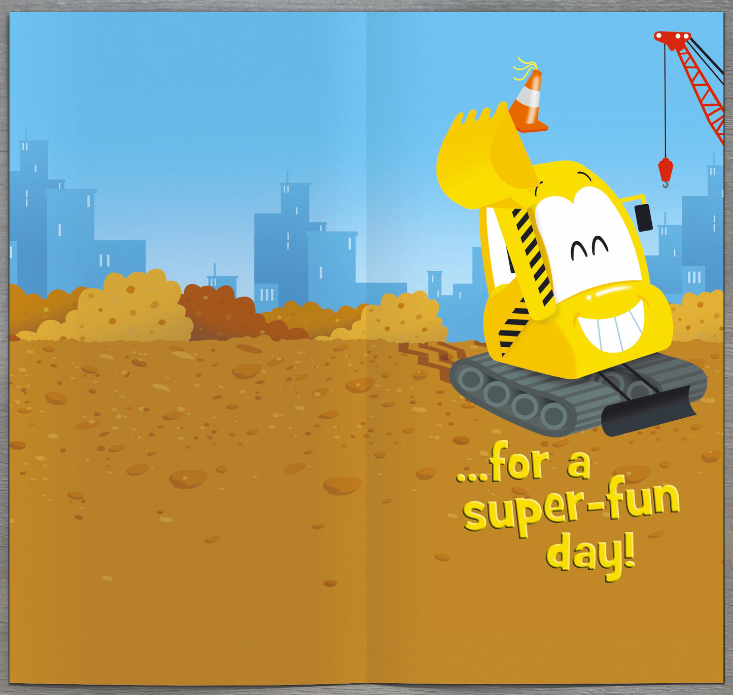 Disney You're 3 Big Digger 3rd Birthday Greeting Card