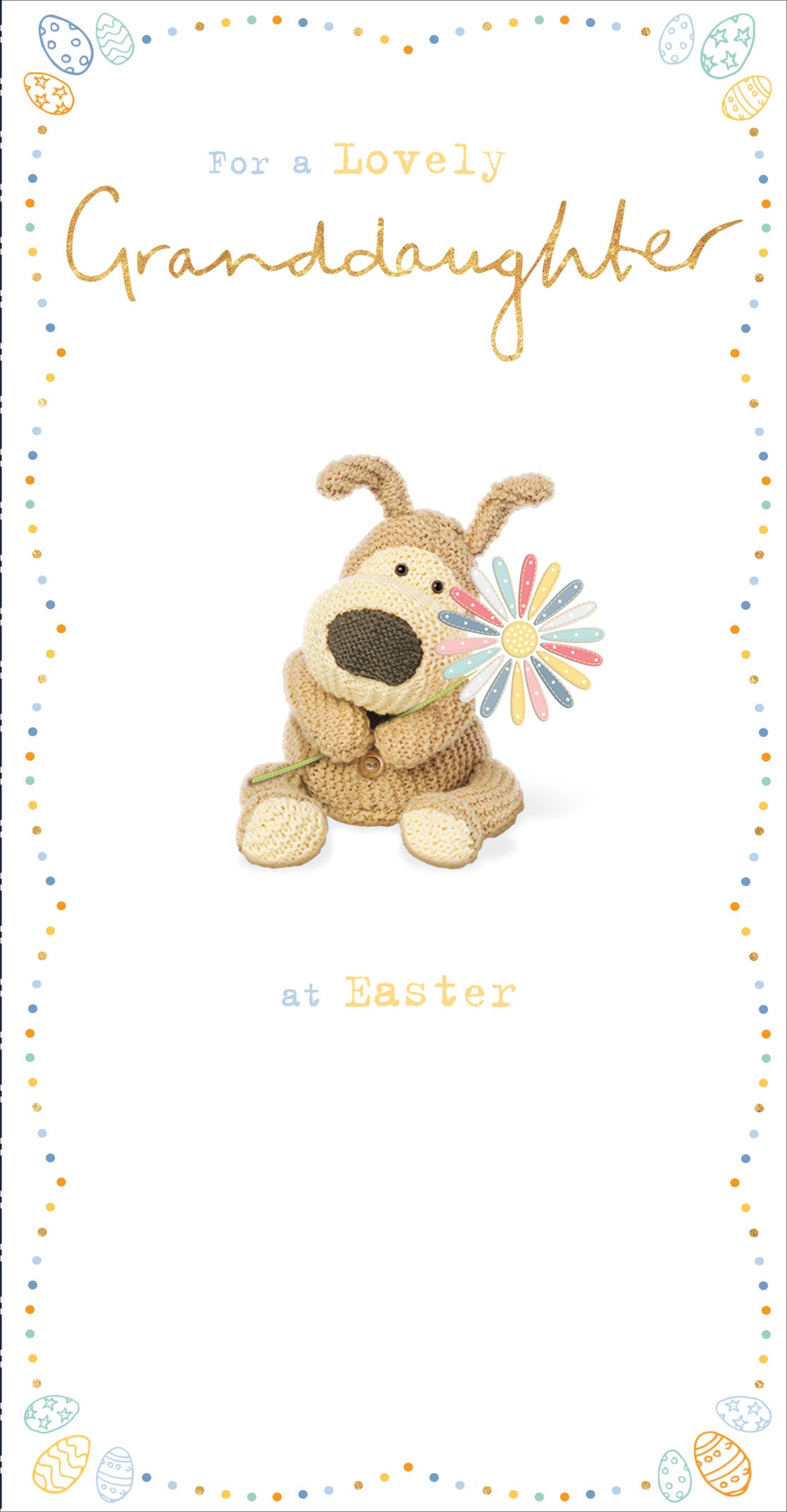 Boofle For A Lovely Granddaughter At Easter Greeting Card