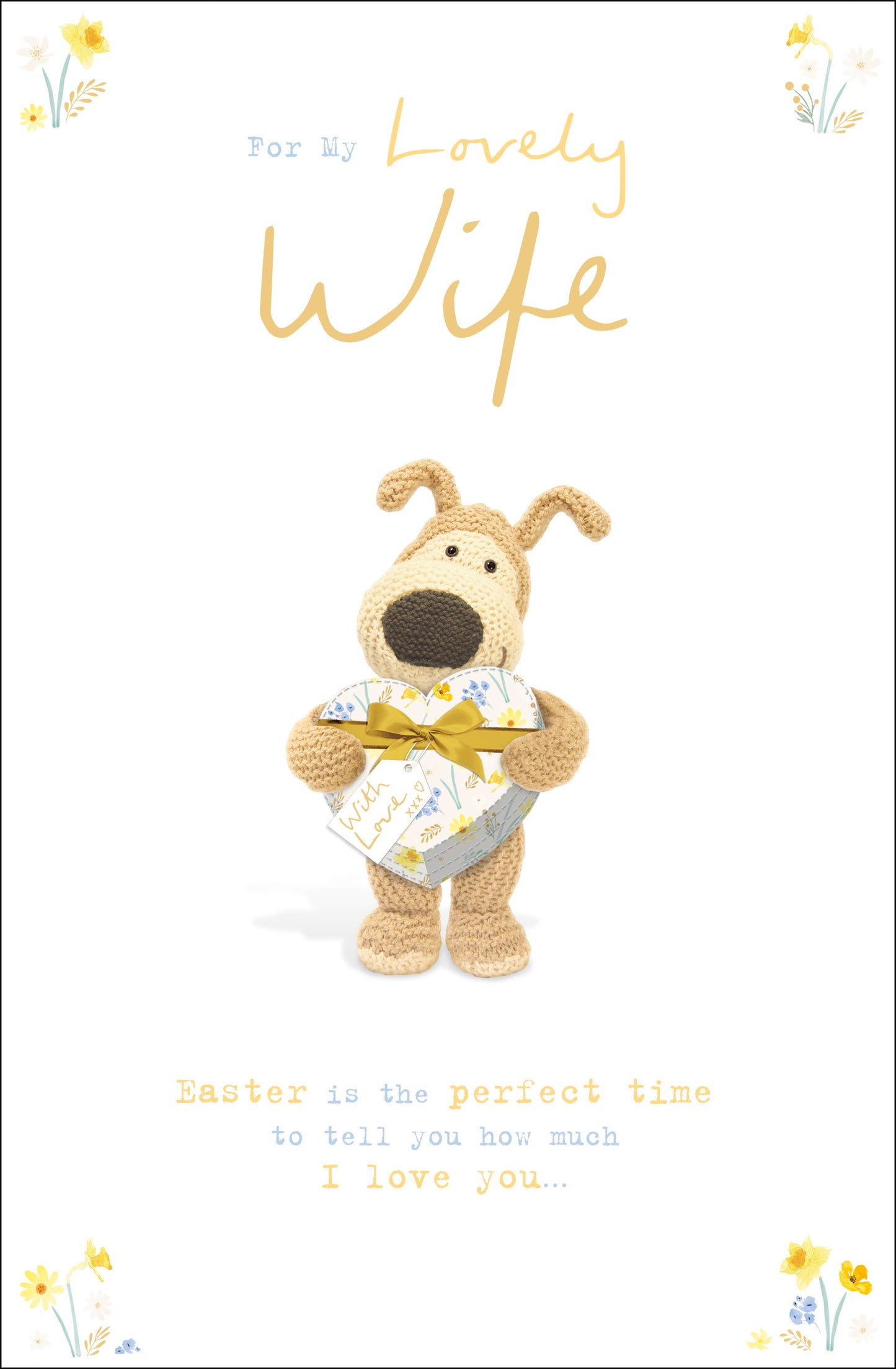 Boofle For My Lovely Wife Easter Greeting Card