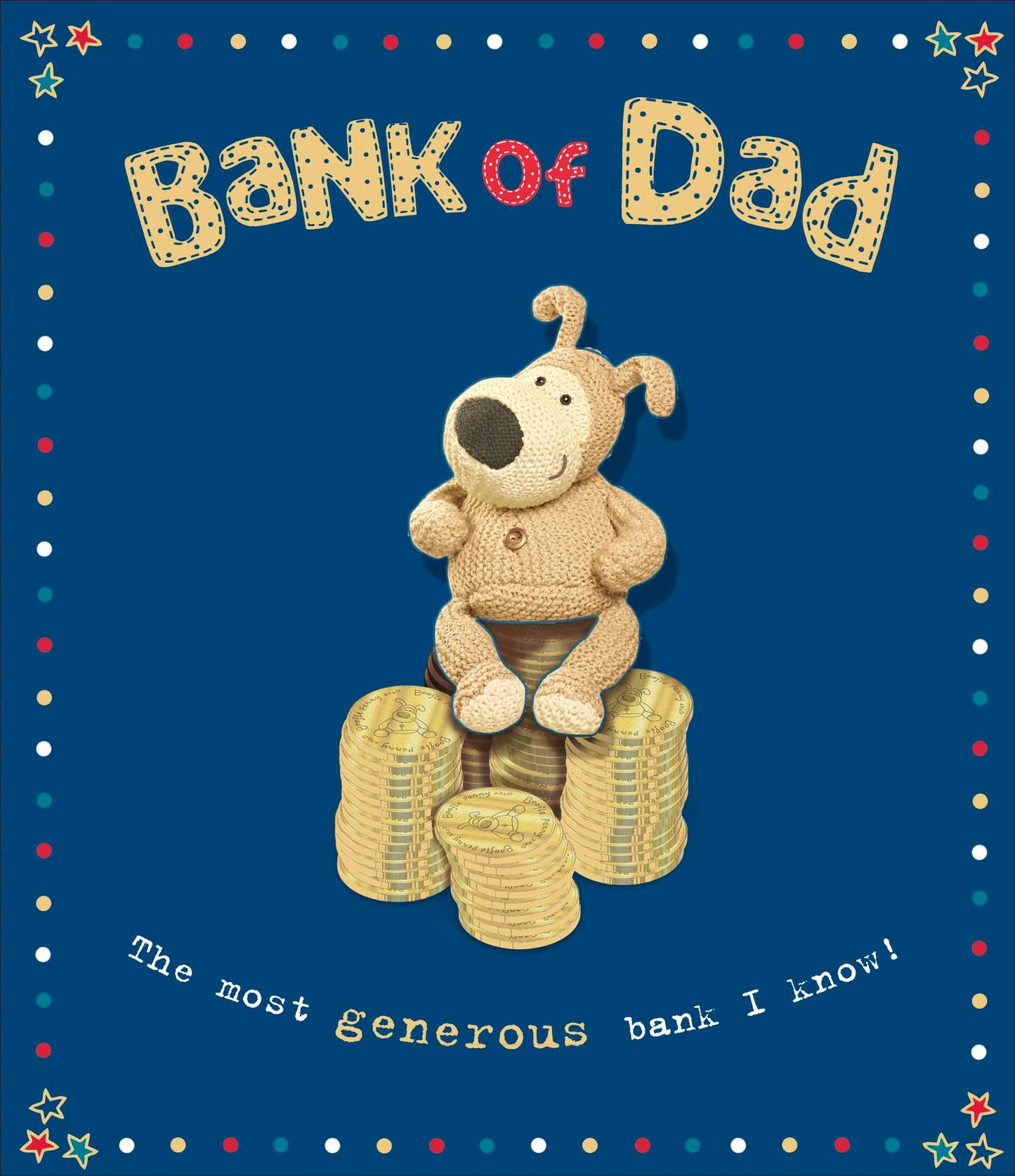 Boofle Bank Of Dad Most Generous Bank Father's Day Card