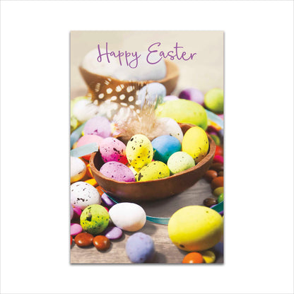 Pack of 5 Happy Easter Chocolate Eggs Easter Cards