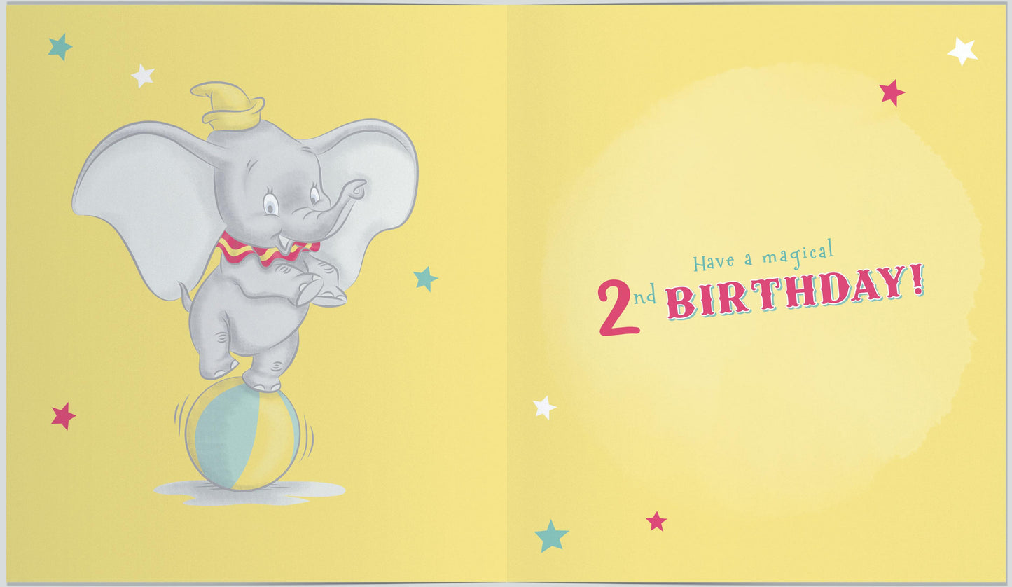 Disney Dumbo You're 2 2nd Birthday Greeting Card
