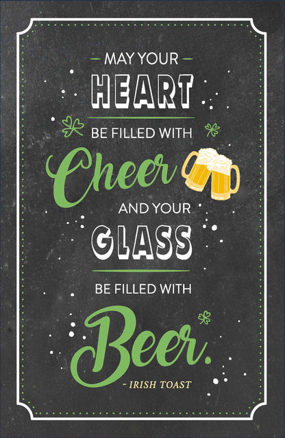 Heart Filled With Cheer Glass Filled With Beer St Patrick's Card