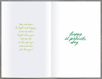 On St Patrick's Day Joys Be Deep & Lasting Greeting Card