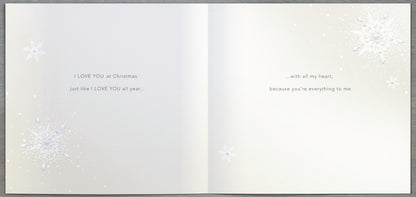 To My Partner Foiled & Embellished Christmas Greeting Card