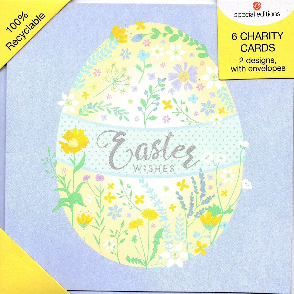 Pack of 6 Samaritans Charity Easter Greeting Cards