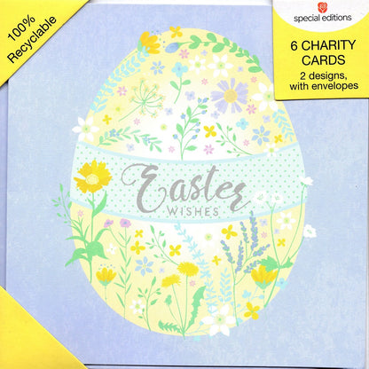 Pack of 6 Samaritans Charity Easter Greeting Cards
