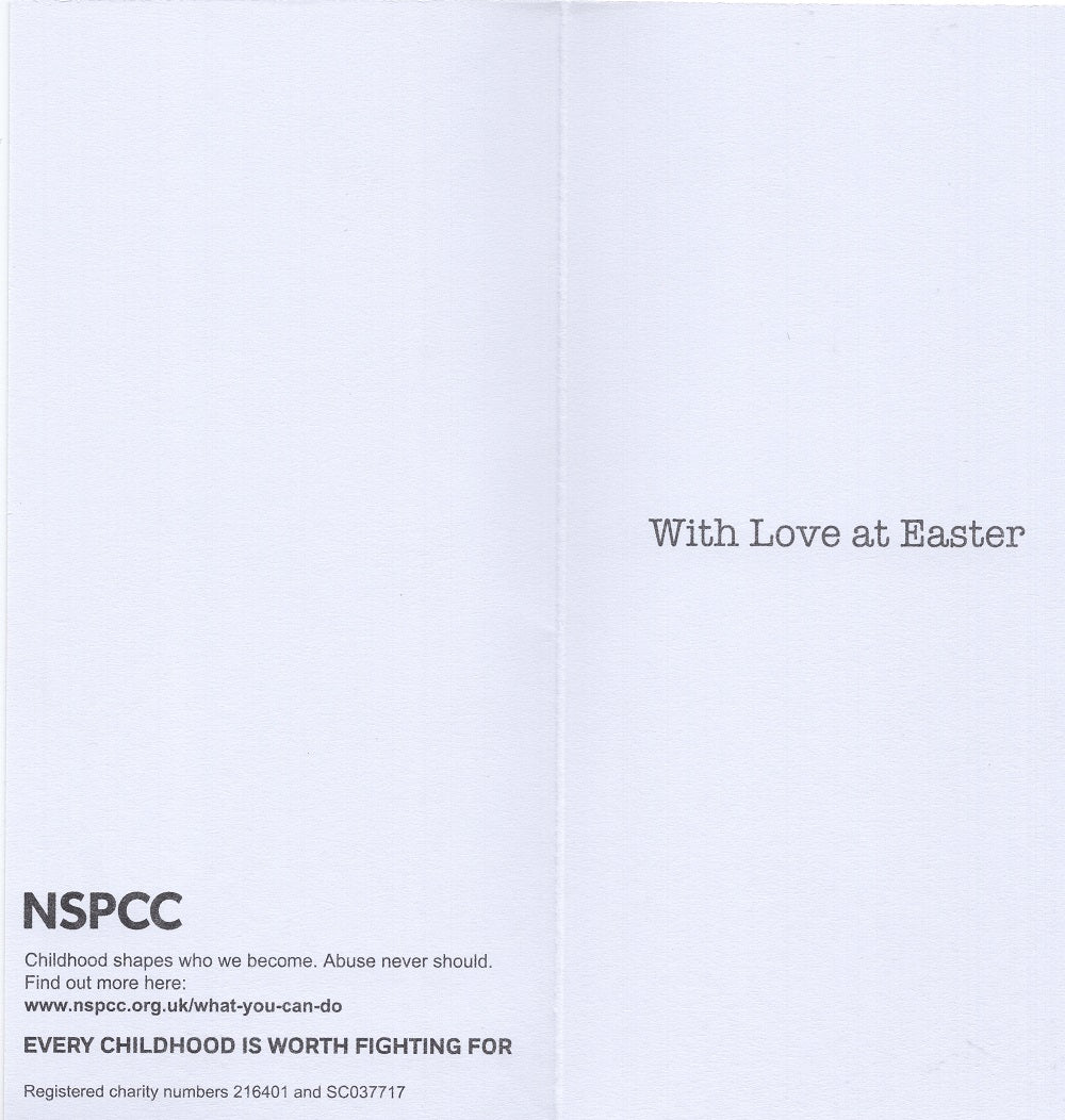 Pack of 6 NSPCC Charity Easter Greeting Cards