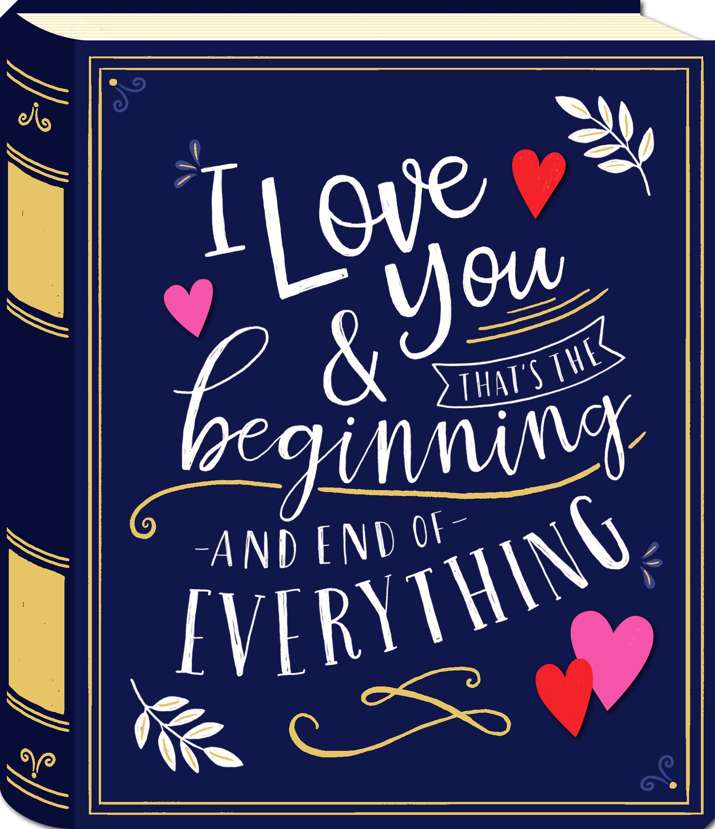 I Love You Love Story Book Embellished Valentine's Day Card