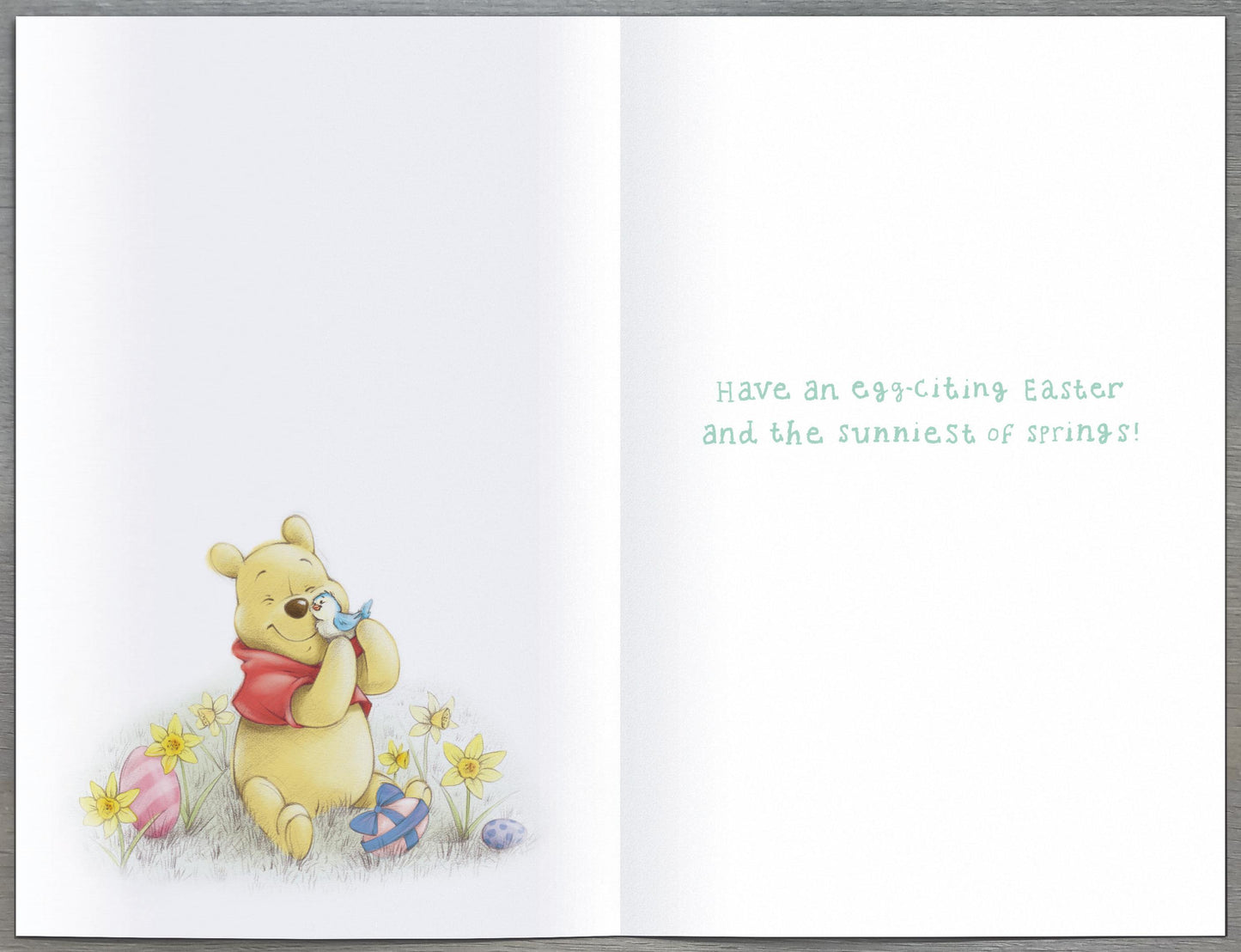 Disney Pooh Bear Easter Wishes Easter Greeting Card