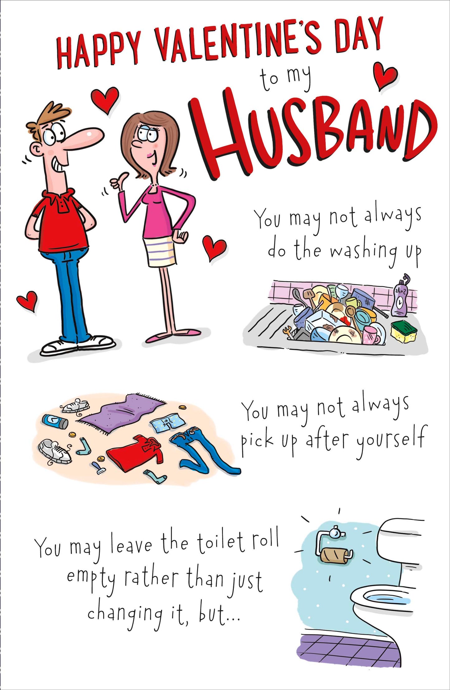 Funny Valentines Day To My Husband I Love You Valentine's Day Card