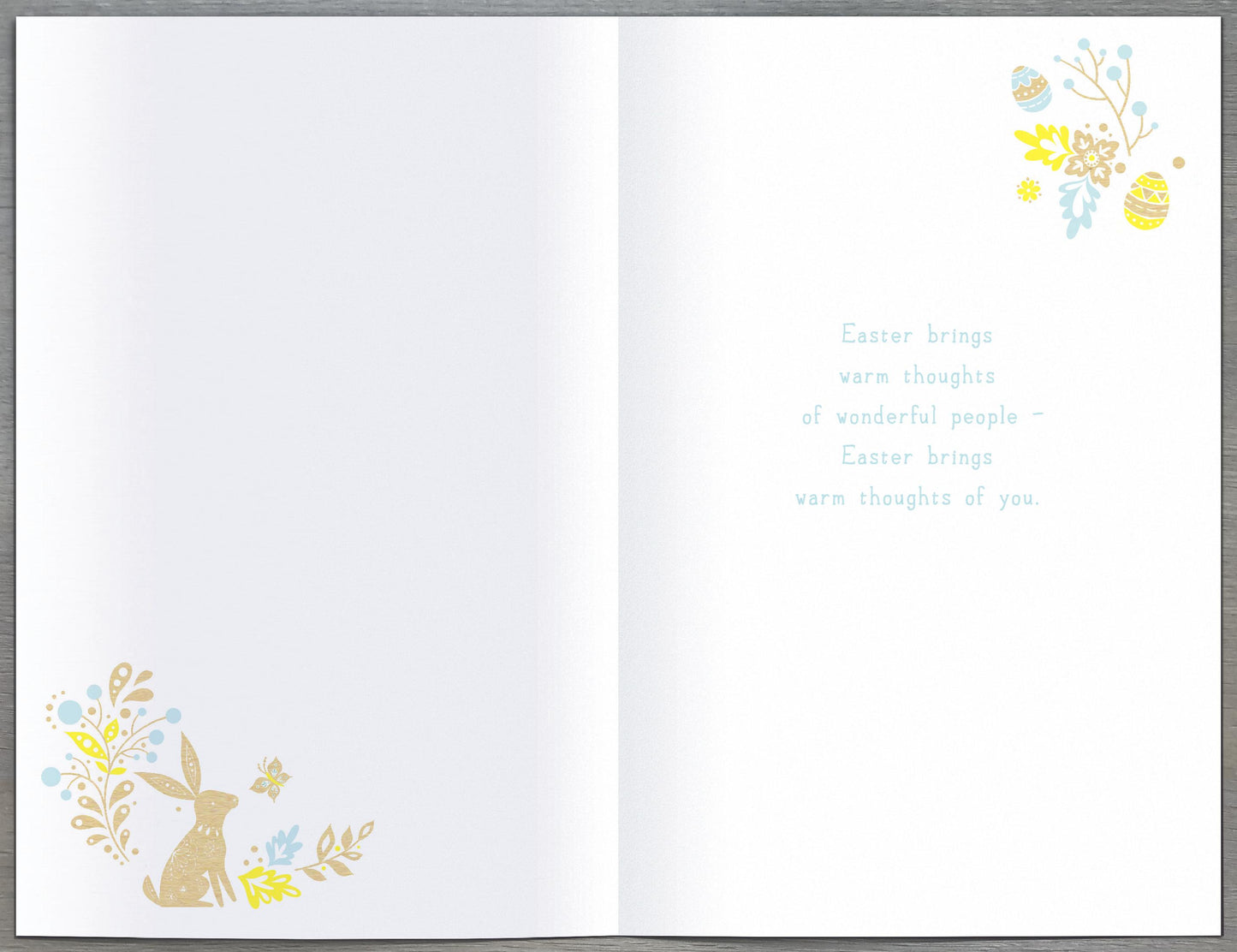 Easter Brings Bright Days Foiled Easter Greeting Card