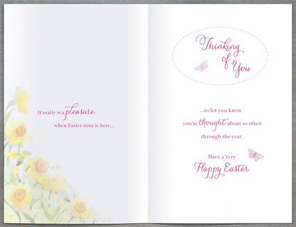 Thinking Of You At Easter Time Easter Greeting Card